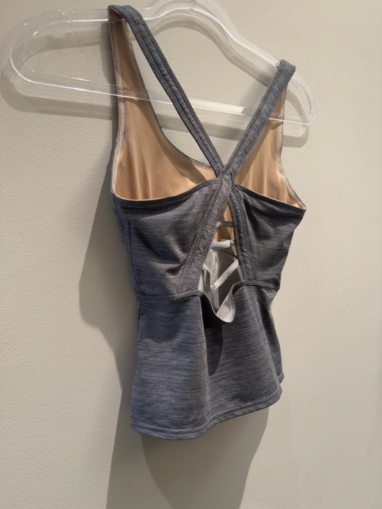 Fp Free People Movement Grey Athletic Tank Top Cross-Back Straps Size XS Women’s - Picture 5 of 5